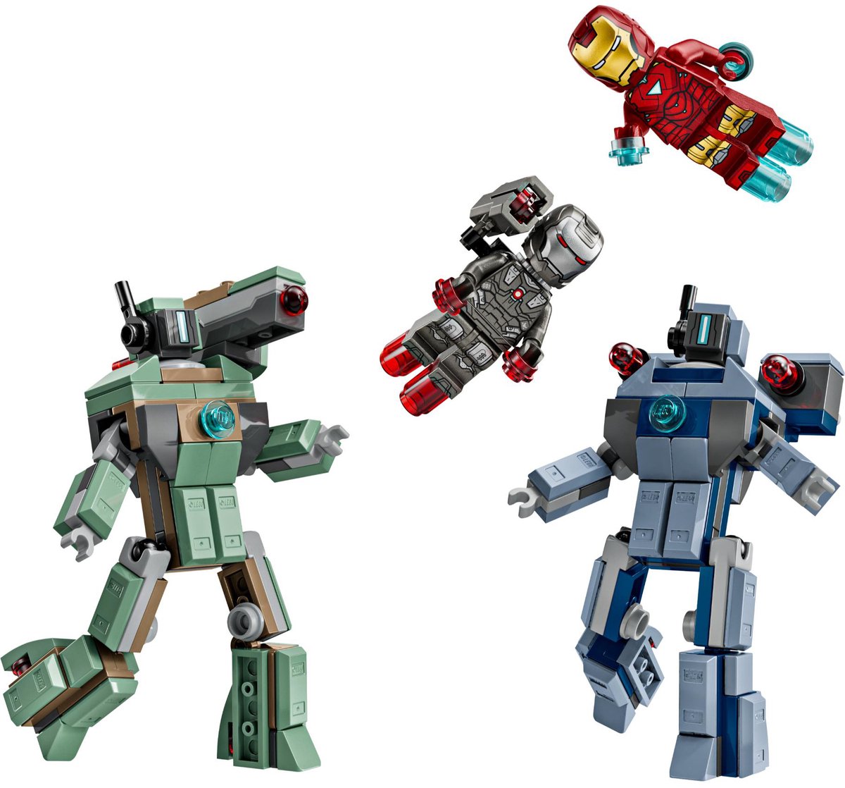 LEGO Marvel Iron Man vs. Hammer Drones: 204-delige bouwset met minifiguren thumbnail 5
