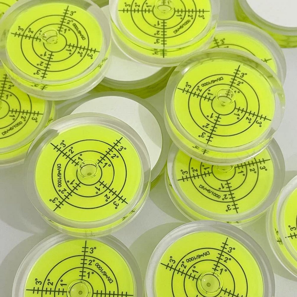 2 Stuks Ronde Waterpas 40mm - Nauwkeurige Klein Niveau voor Camper, Statief, Camera en Meubels