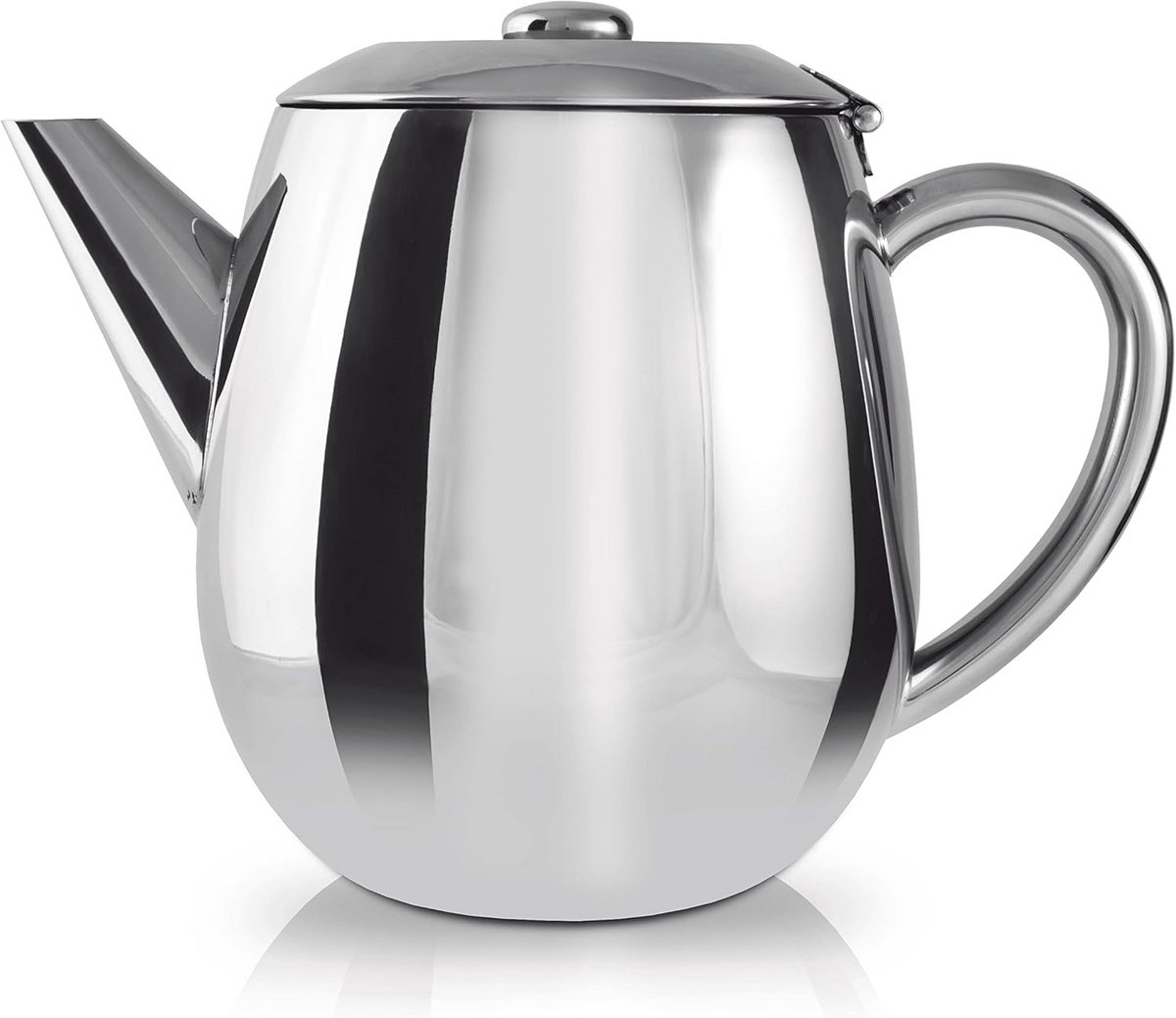 Everyday 18/10 roestvrij staal theepot met scharnierende deksel