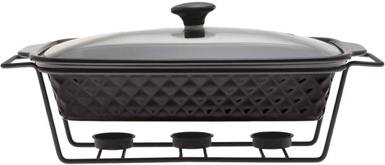 Keukenkom 27 Cm Met Luchtdicht Deksel - 4,5 Liter, Ovenbestendig Tot 400°C, Glas Met Siliconen Rand