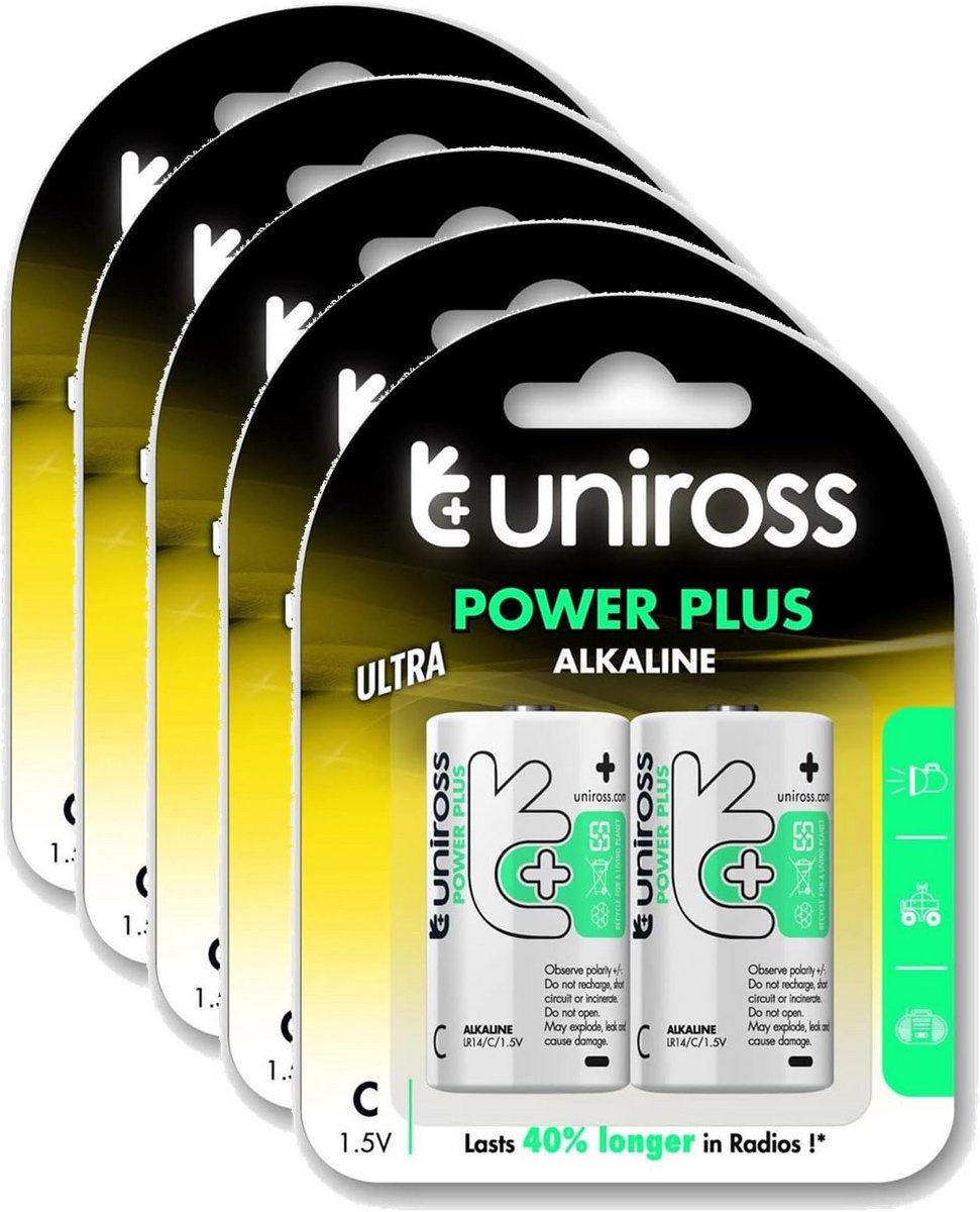 C-LR14 1,5 V alkaline batterijen 10 stuks
