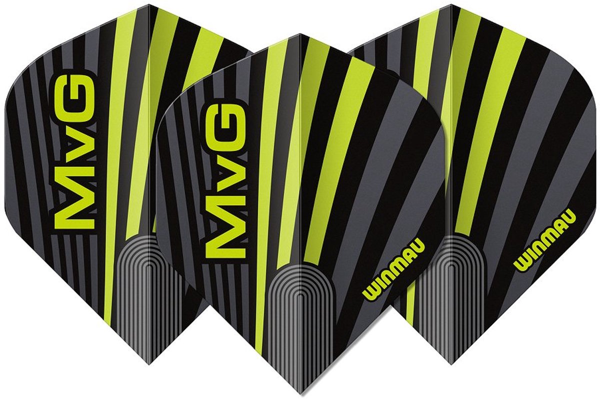 Winmau Michael van Gerwen Prism Delta Grey Green MVG - Dart Flights