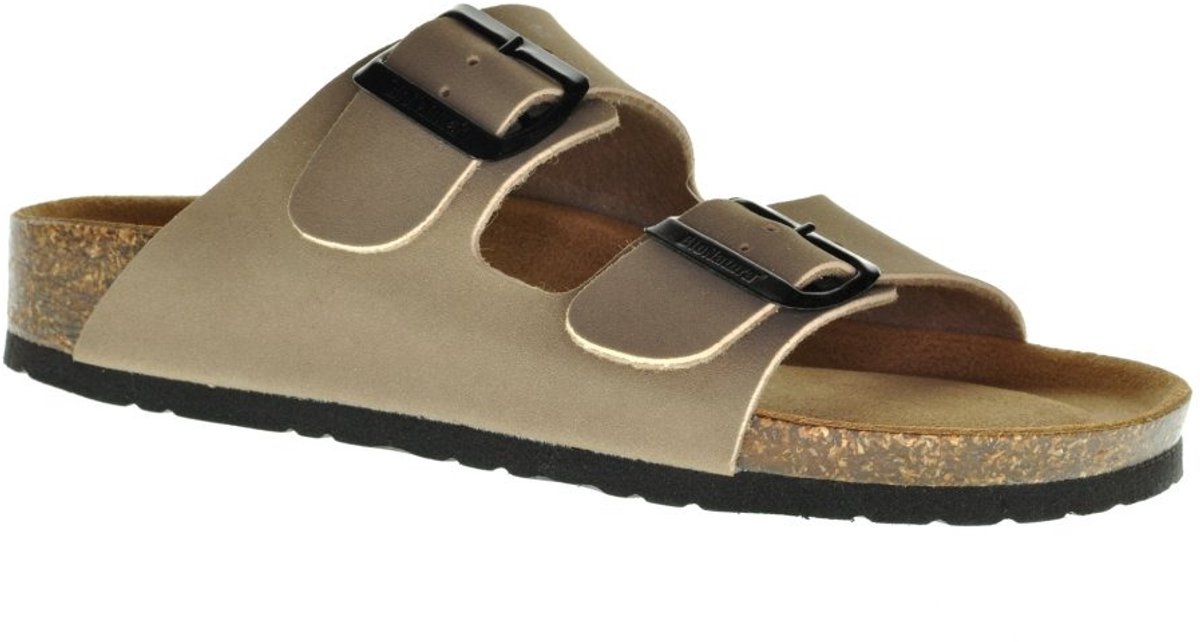 Tweeband Slipper Taupe Bionatura maat 36