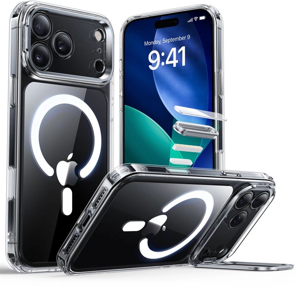 Esr Classic Hybrid Kickstand Magsafe Case Voor Iphone 17 Pro Max Bescherming