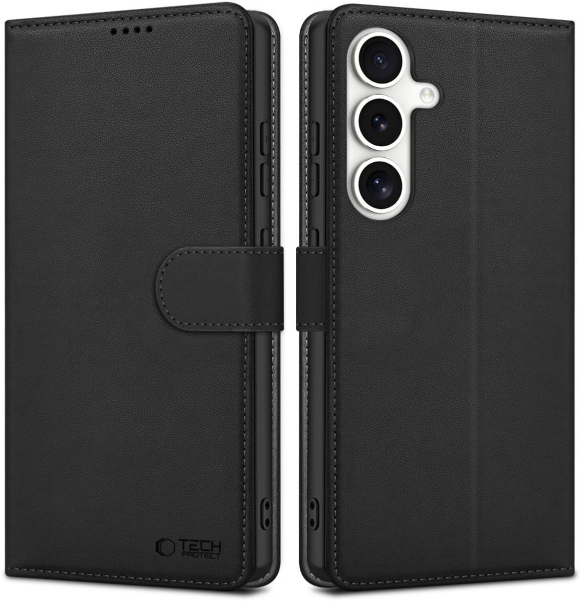 Tech-Protect Wallet Case Voor Samsung Galaxy S25 Fe Bescherming Met Functie