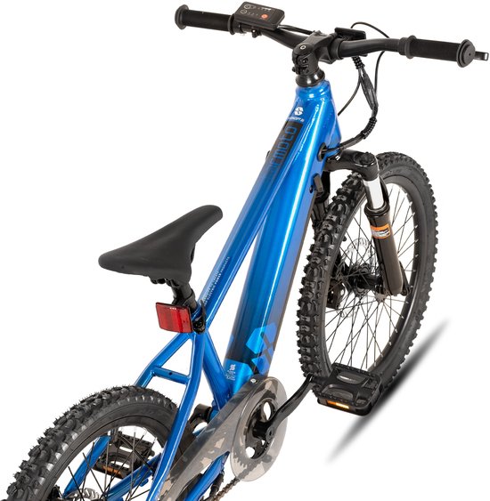 JOYSTAR Elektrische Fiets E-Bike - 20 Inch - Voor Kinderen/Tieners - 250W Motor - 1 Versnelling - Spaakwiel - Mechanische Schijfremmen - Blauw van JOYSTAR — afbeelding 2