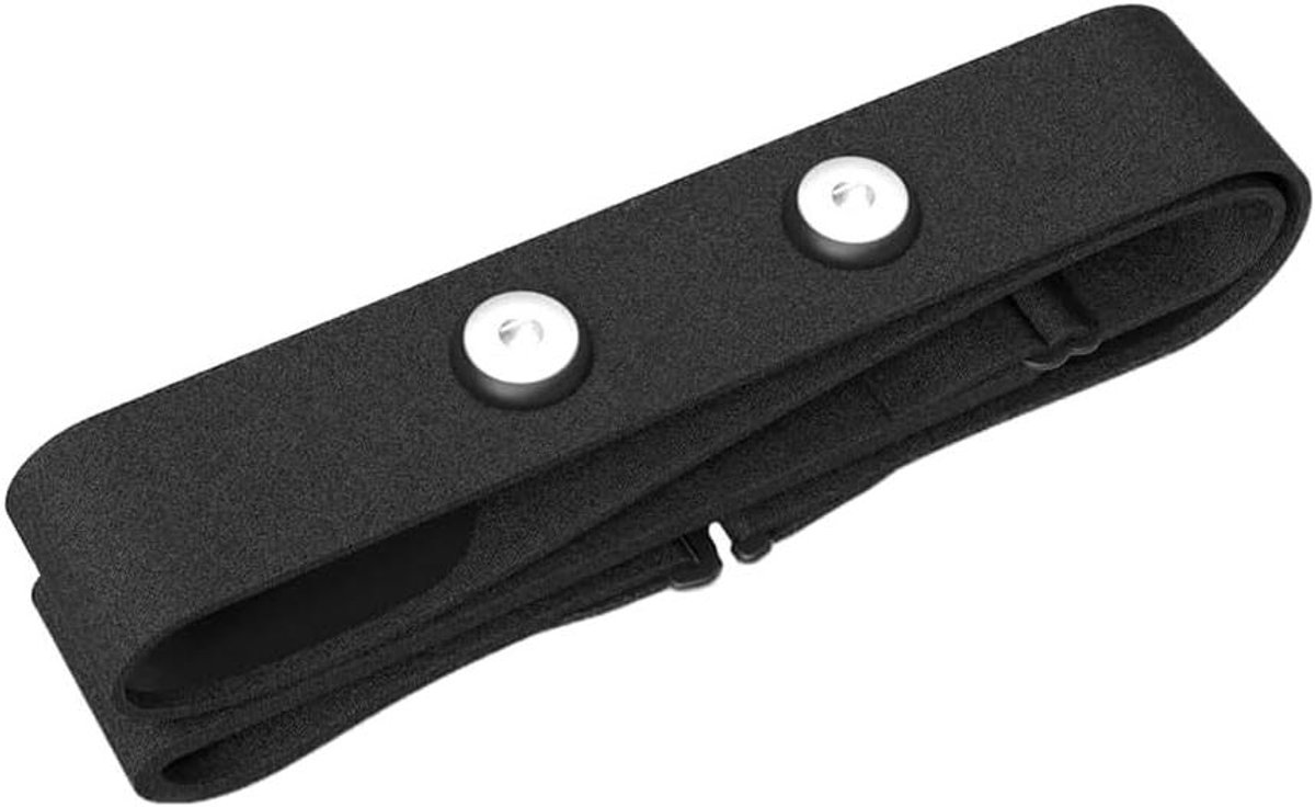 EGoods - Verstelbare borstband voor hartslagmeter, zachte band in zwart - Compatibel met Polar H10 H9 H7 - Sportaccessoire met comfortabele pasvorm
