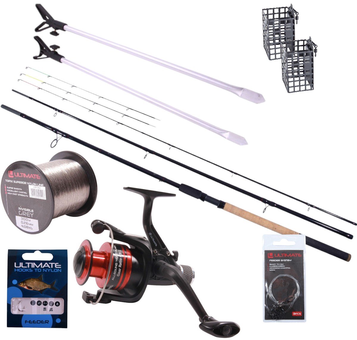 Ultimate Allround Power Feeder Set 3.90m 100g - Witvis Set
