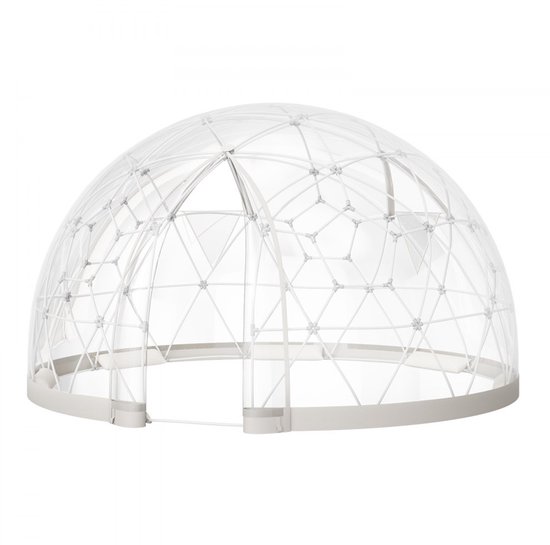 Tuin Koepeltent - Geodetische Koepelkas / Bubbeltent - 3,6 x 2,2 m - Voor 4-7 Personen - PVC - Met venster - Transparant van SvenskaV© — afbeelding 5