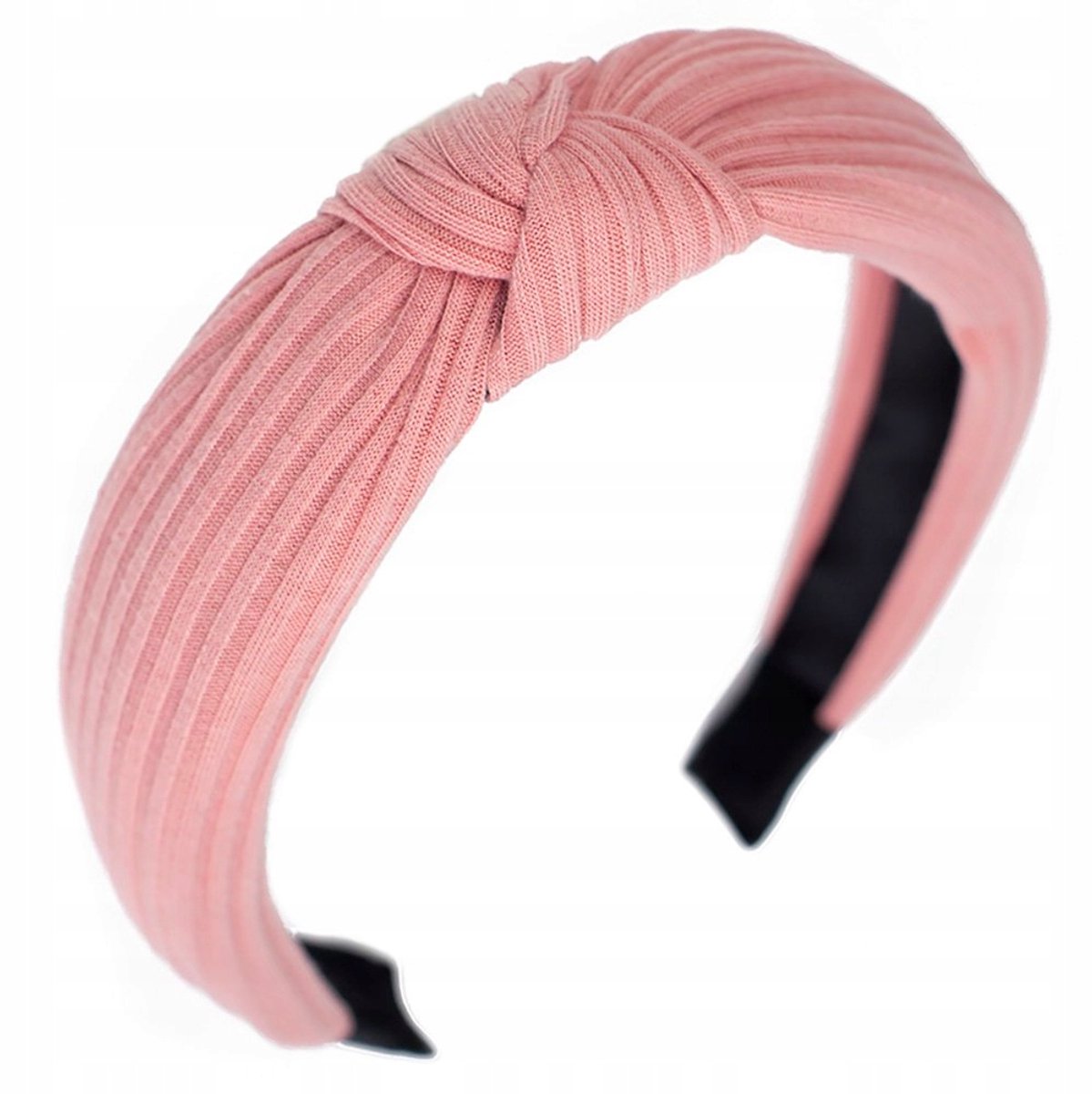 Roze Haarband met Knoop - Brede Turban Stijl