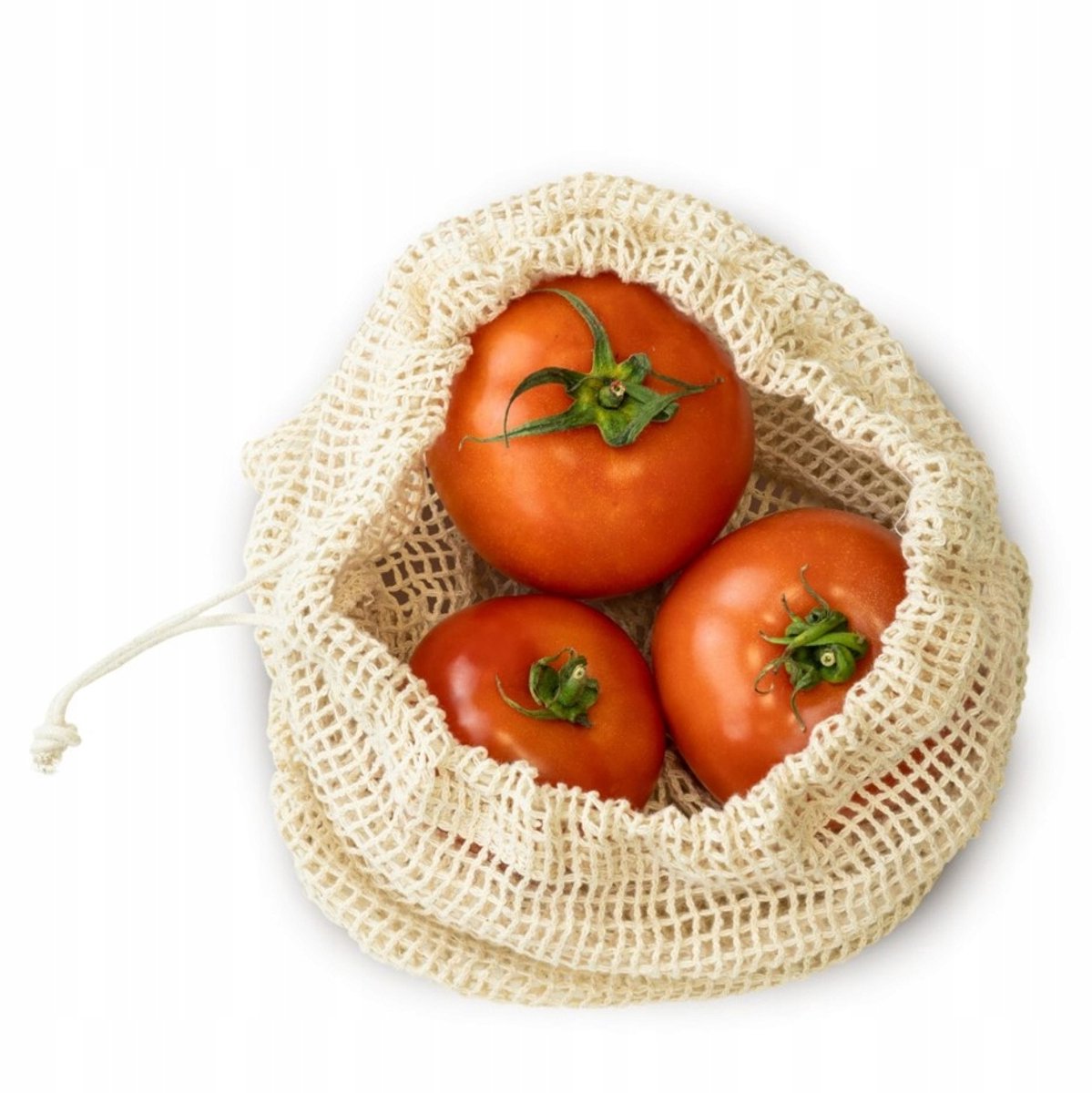 Biologische Katoenen Netzak 25x30cm Ecru - Voor Groenten & Fruit