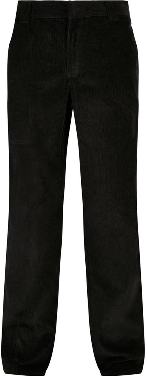 Urban Classics Corduroy Workwear Broek rechte pijpen Taille 36 inch Zwart
