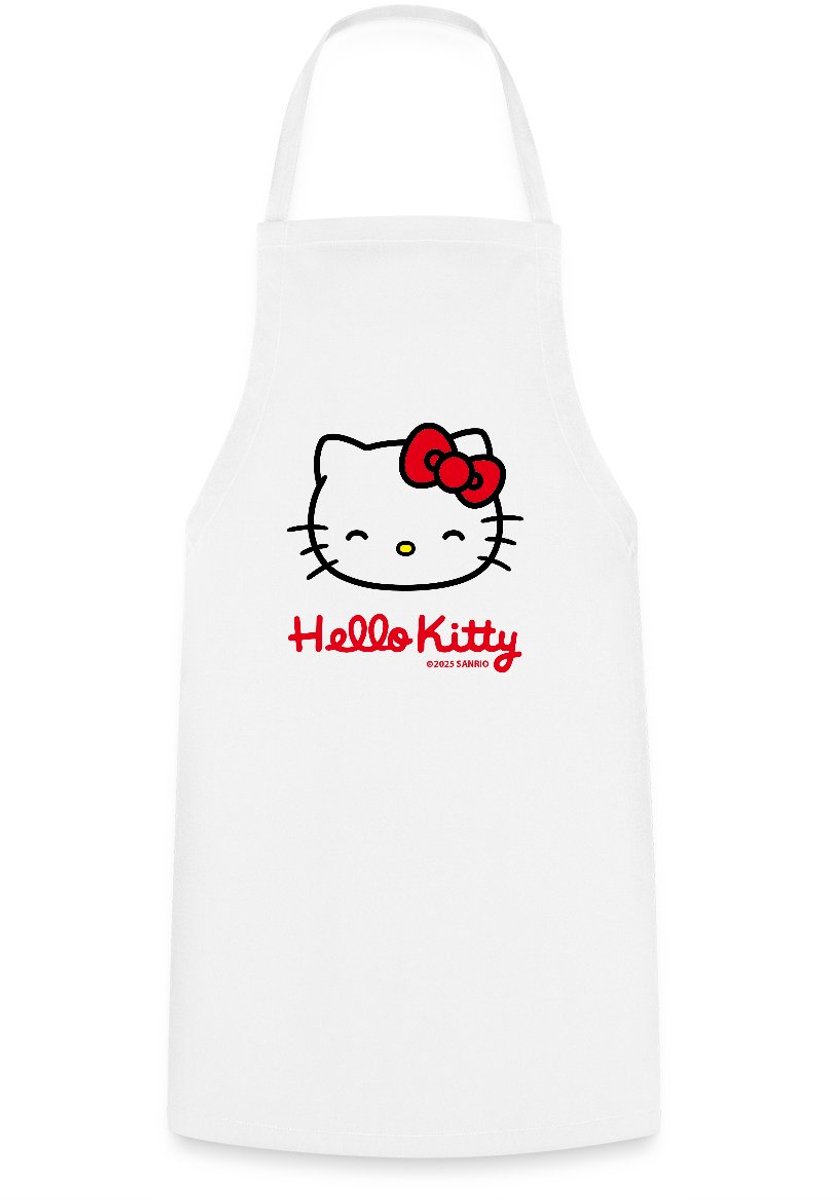 Hello Kitty Lacht Met Hello Kitty-Letters Keukenschort