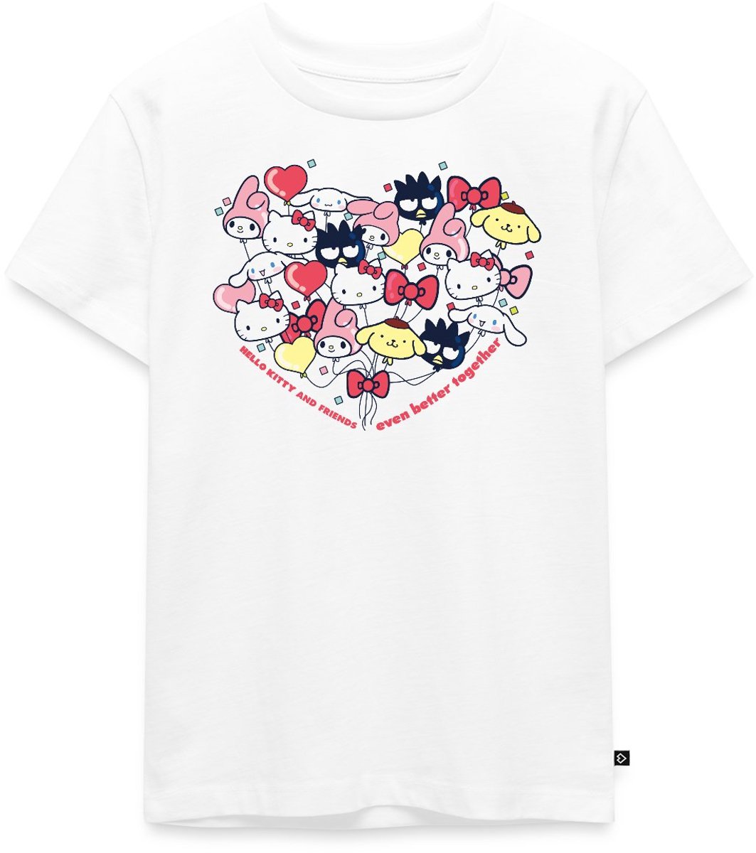Hello Kitty En Vrienden Ballonnen In Hartvorm Premium T Shirt Kinderen