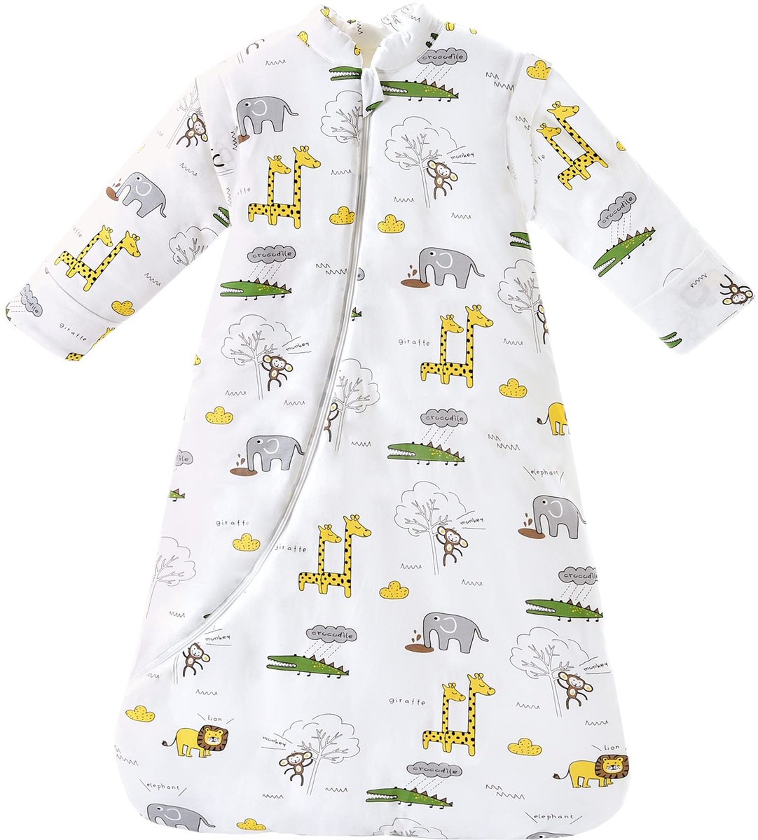 Unyqoos® Warme winterslaapzak met afneembare mouwen voor kinderen van 6 maanden tot 6 jaar