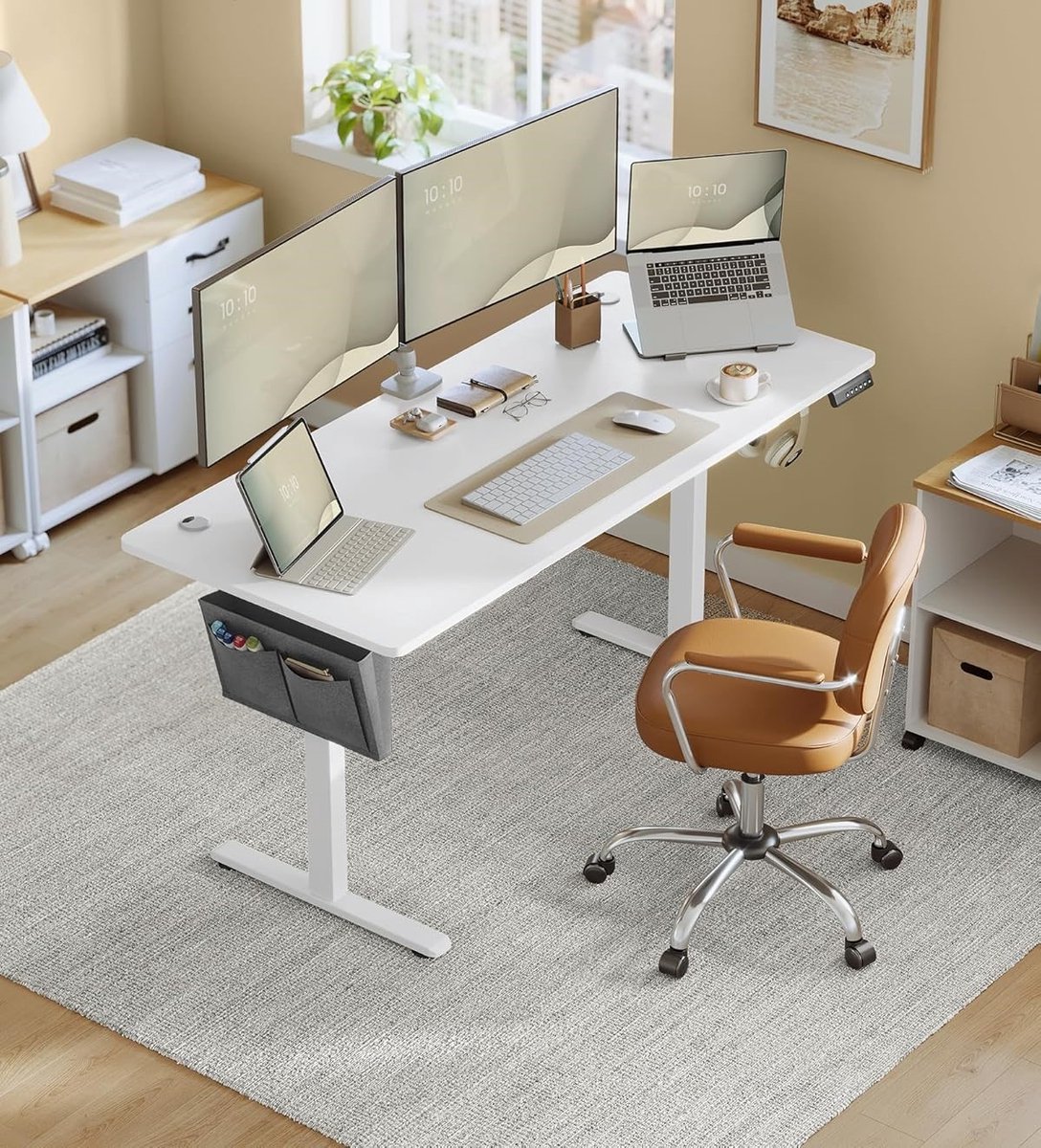 Elektrisch Bureau – Elevora® CloudLift - 160x70 cm - Wit - Elevora® CloudLift Pro 160 | - Medahomestore