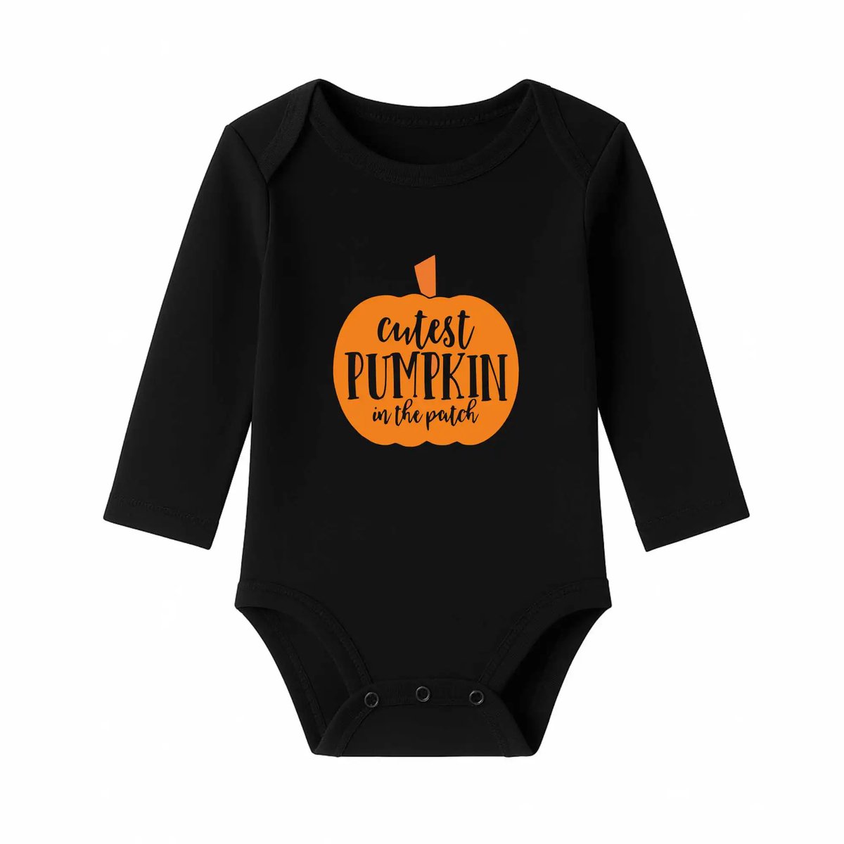 Romper Cutest Pumpkin - zwart - lange mouw