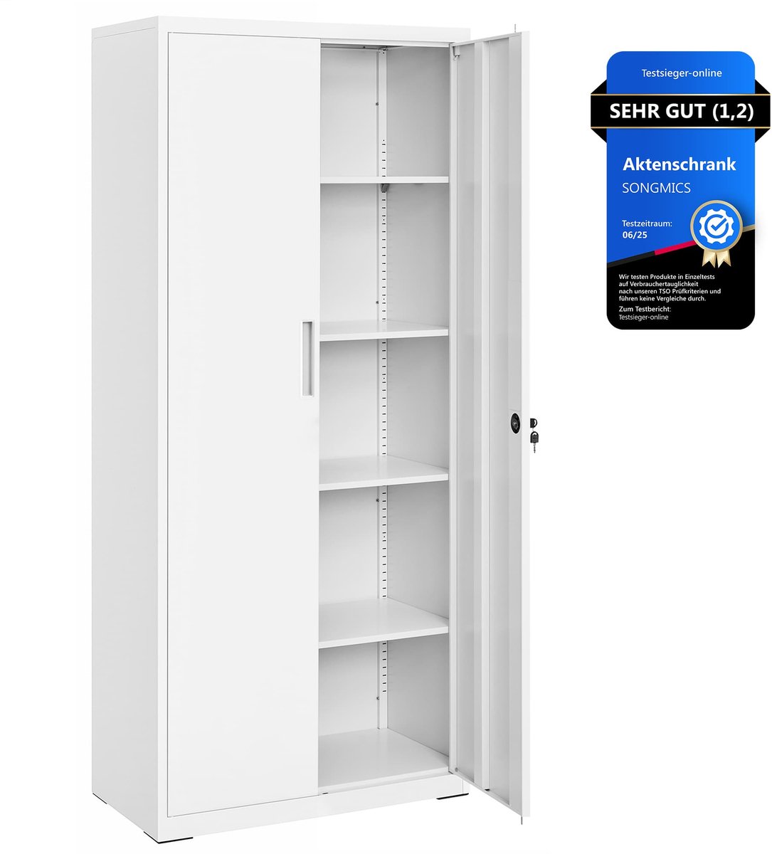 Kast – Multifunctioneel – Met verstelbare planken – Grijswit