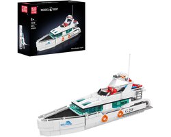 Mouldking 10218 - Yacht - Boot - Bouwset - 857 onderdelen - past op bekende merken