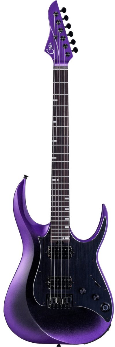 Mooer GTRS Guitars Modern 800 Dark Purple Intelligent Guitar met gigbag