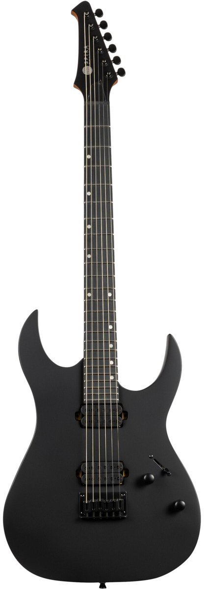 Spira Guitars S-400 MBK Satin Black elektrische gitaar
