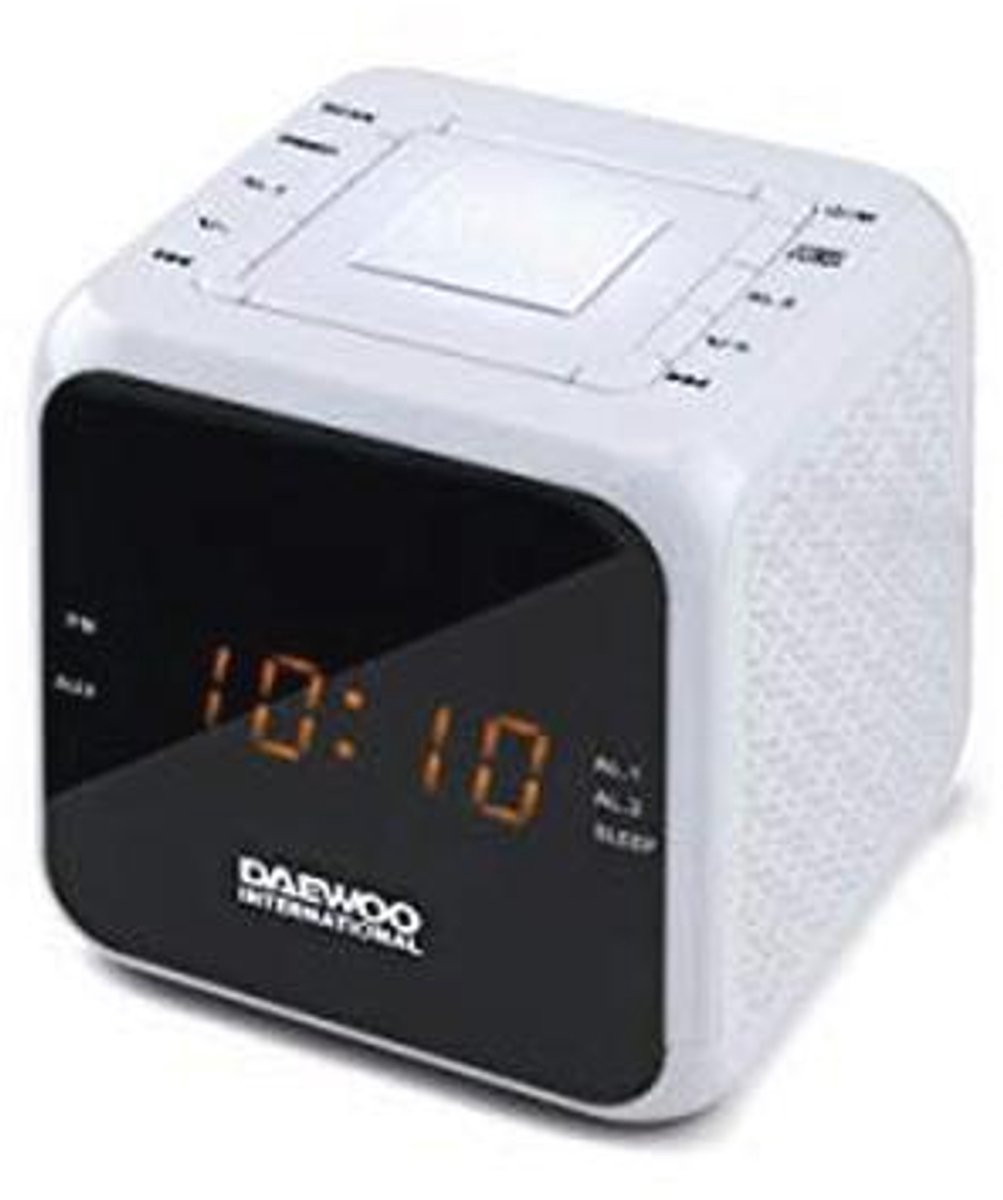 Witte Radio Wekkerradio met Digitale Weergave