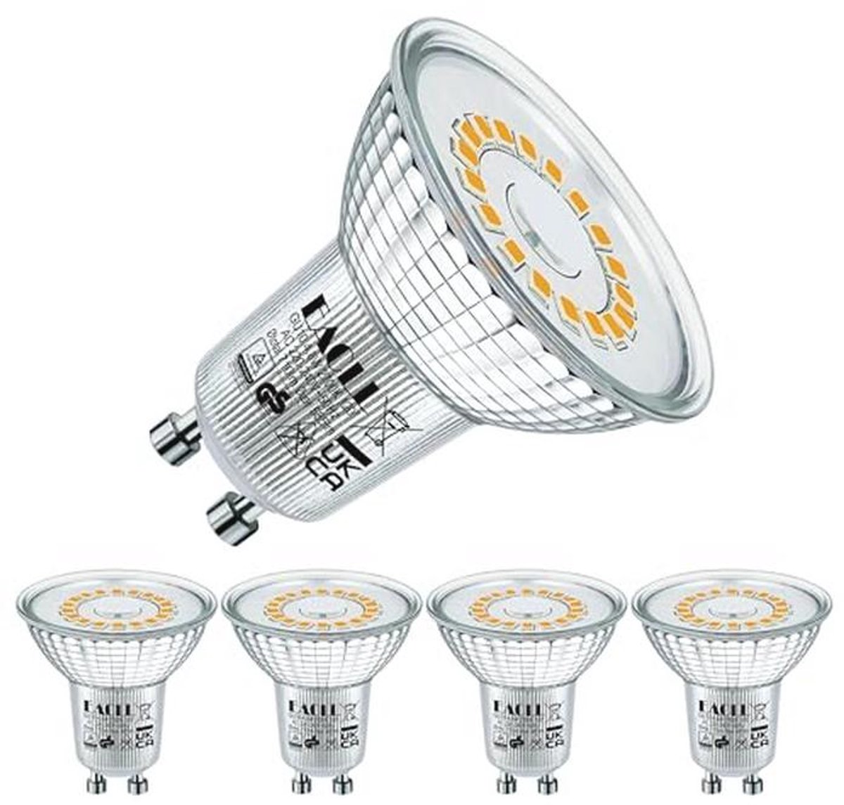 GU10 LED lamp warmwit 5W - Perfecte vervanging voor halogeenlampen - 5-pack