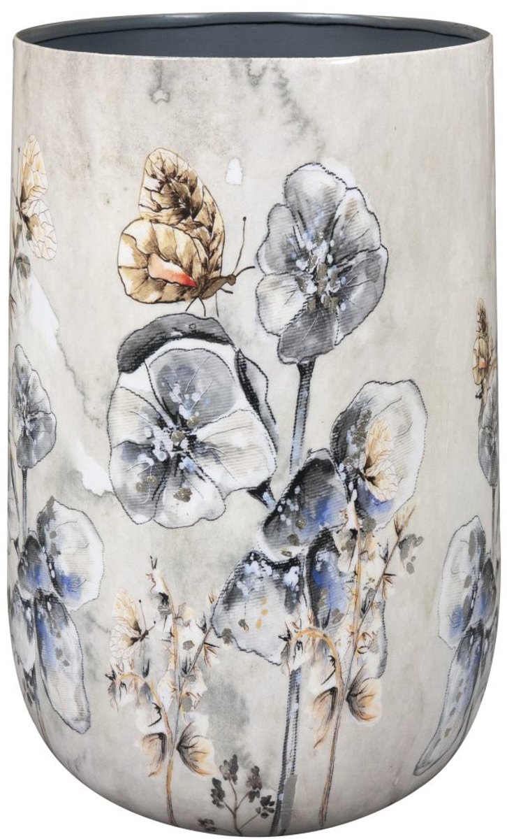 TS Collection Vaas Designed by Lammie - Moonlight meadow - 16x26 - Metaal & Epoxy - Exclusieve woonitems voor binnen - Handgemaakt - Unieke print - Designed by Lammie
