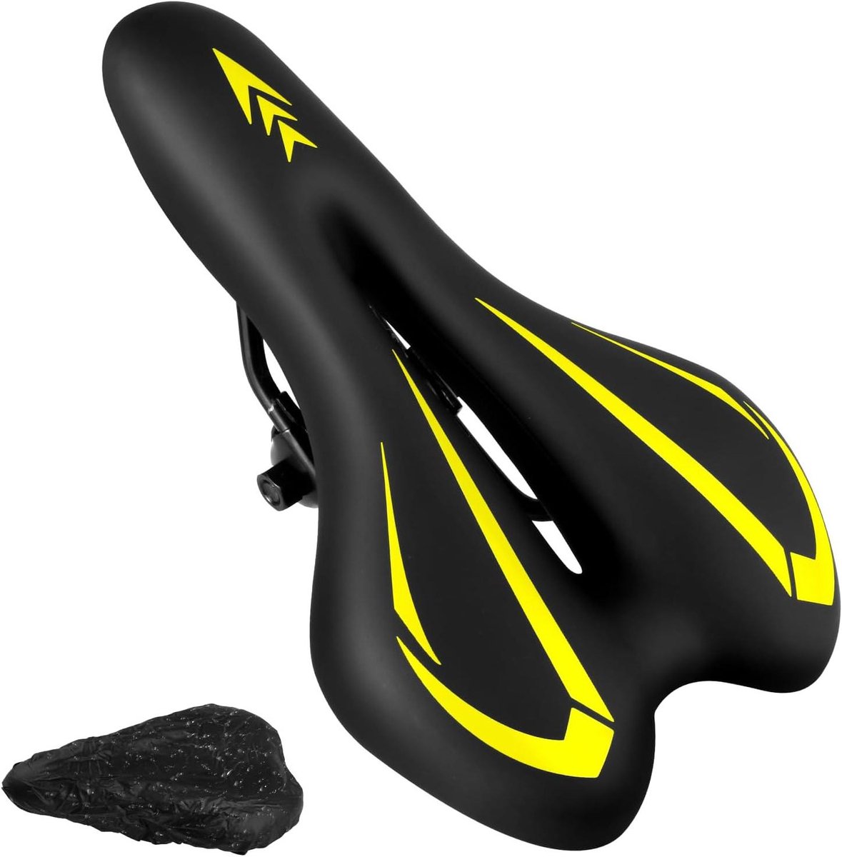 Provento - Comfortabel Waterdicht Gel Fietszadel voor Heren en Dames, Geschikt voor Racefiets, Mountainbike, Hometrainer en Stadsfiets