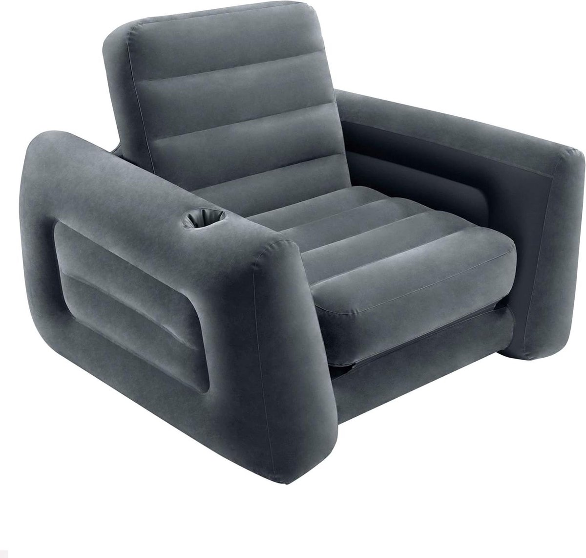 Provento - Uitschuifbare stoel met verstelbare rugleuning - Comfortabel zitten in de tuin - Opvouwbare en makkelijk op te bergen design.