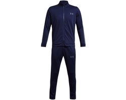 Under Armour UA Rival Knit Track Suit-BLU Heren Trainingspak - Midnight Navy - Grijs