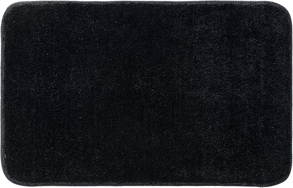 Stunq® Zeer Absorberende en Antislip Badmat voor Badkamer en Slaapkamer, 40 x 60 cm, Zwart