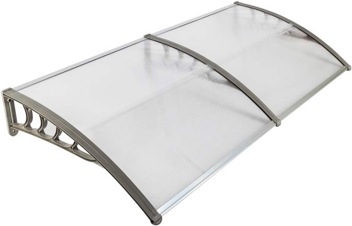 Luifel voor Deur en Raam, Polycarbonaat tegen Regen en Zon, 195.5 x 90 cm