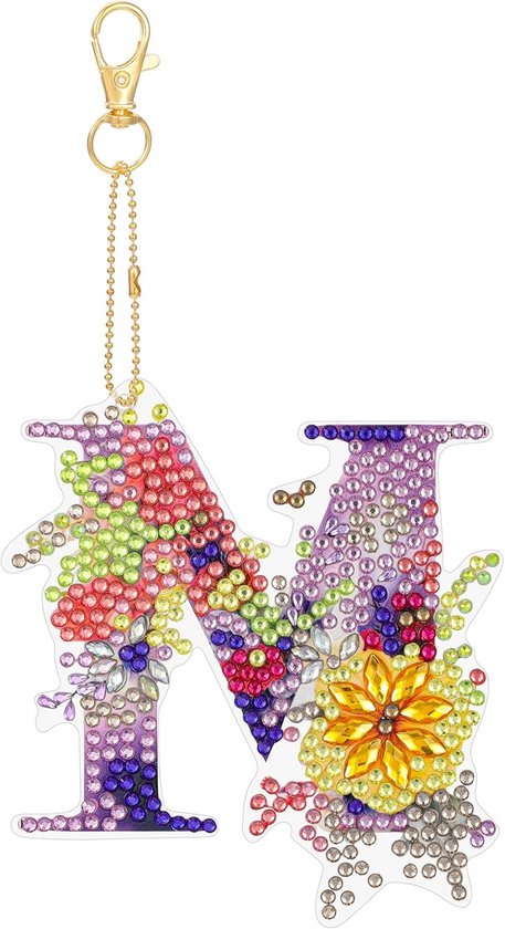 Diamond painting sleutelhanger in vorm van pistool Diamond painting sleutelhanger in vorm van pistool