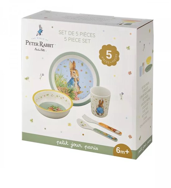 Peter Rabbit ontbijtset 5 dlg — afbeelding 3