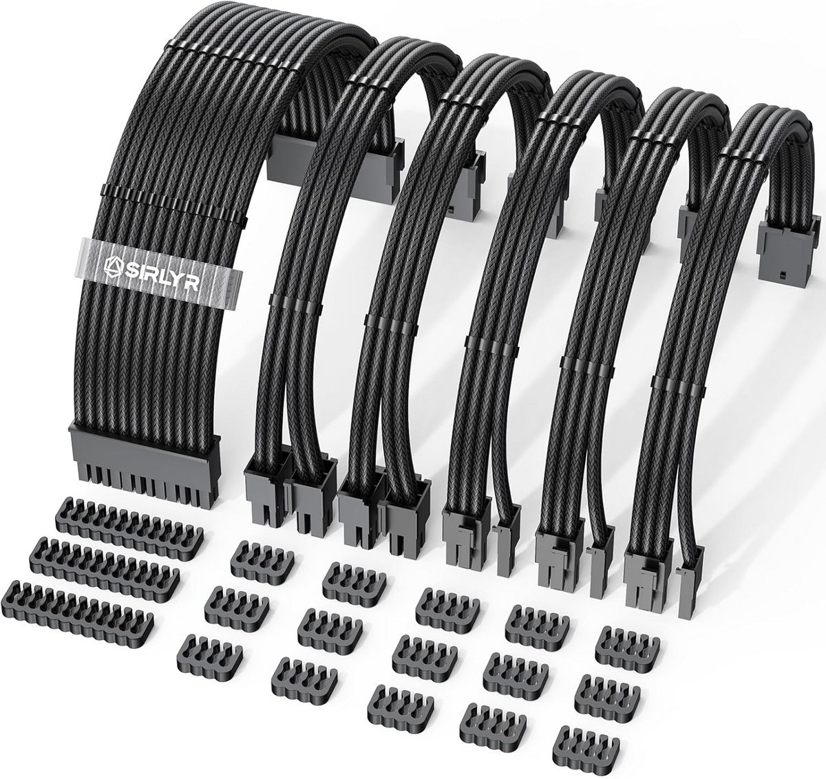 PSU Kabelverlengingsset met Goud Vergulde Pins voor PC en Grafische Kaarten