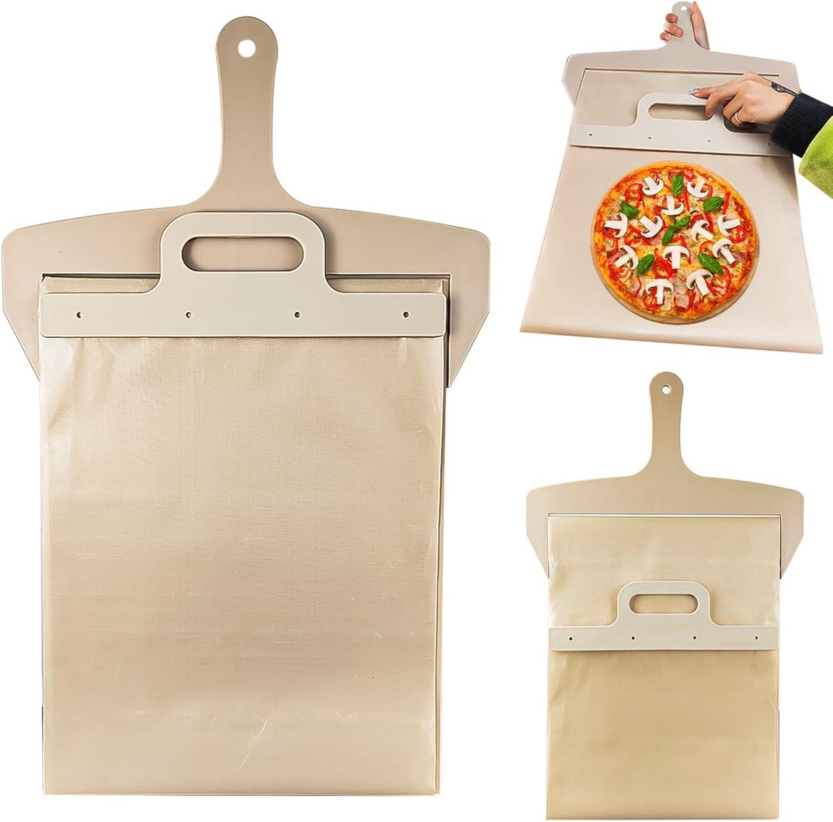 Grote Pizzaschep met Schuifmechanisme voor Pizza en Brood