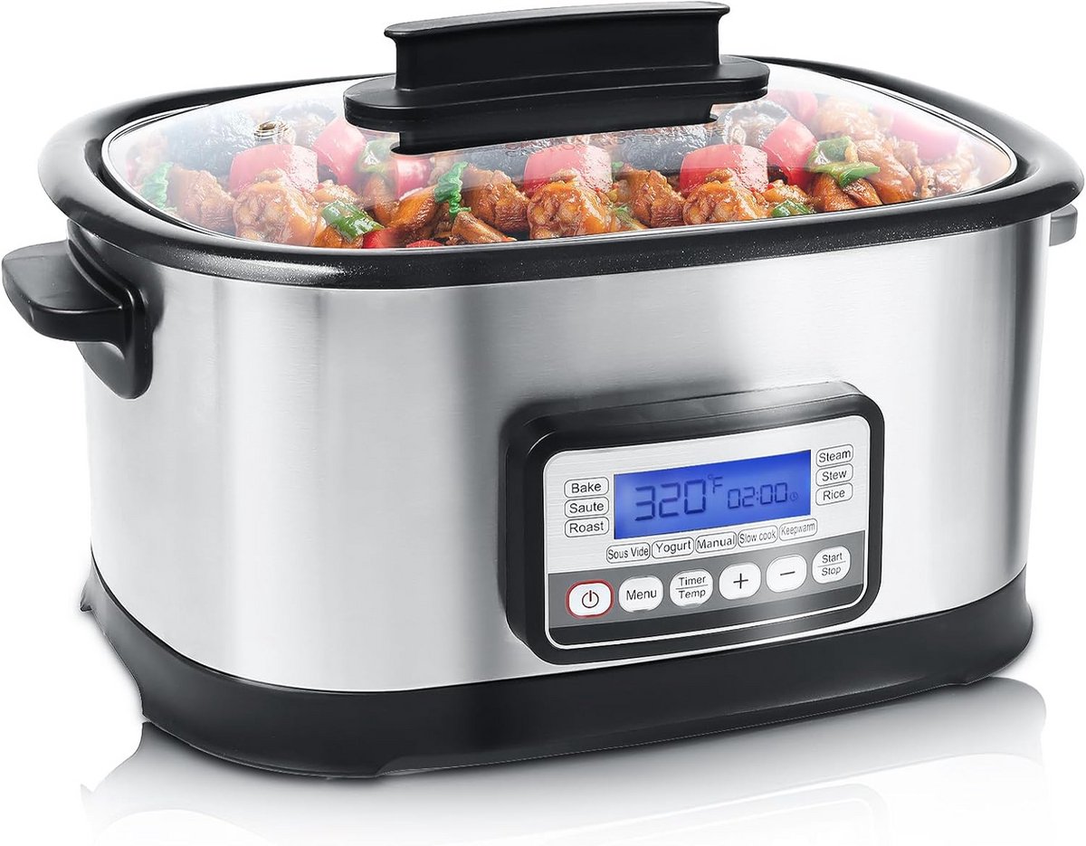 Programmeerbare Slowcooker 11-in-1 Elektrisch 6.5 Liter - Programmeerbare - €613,07
