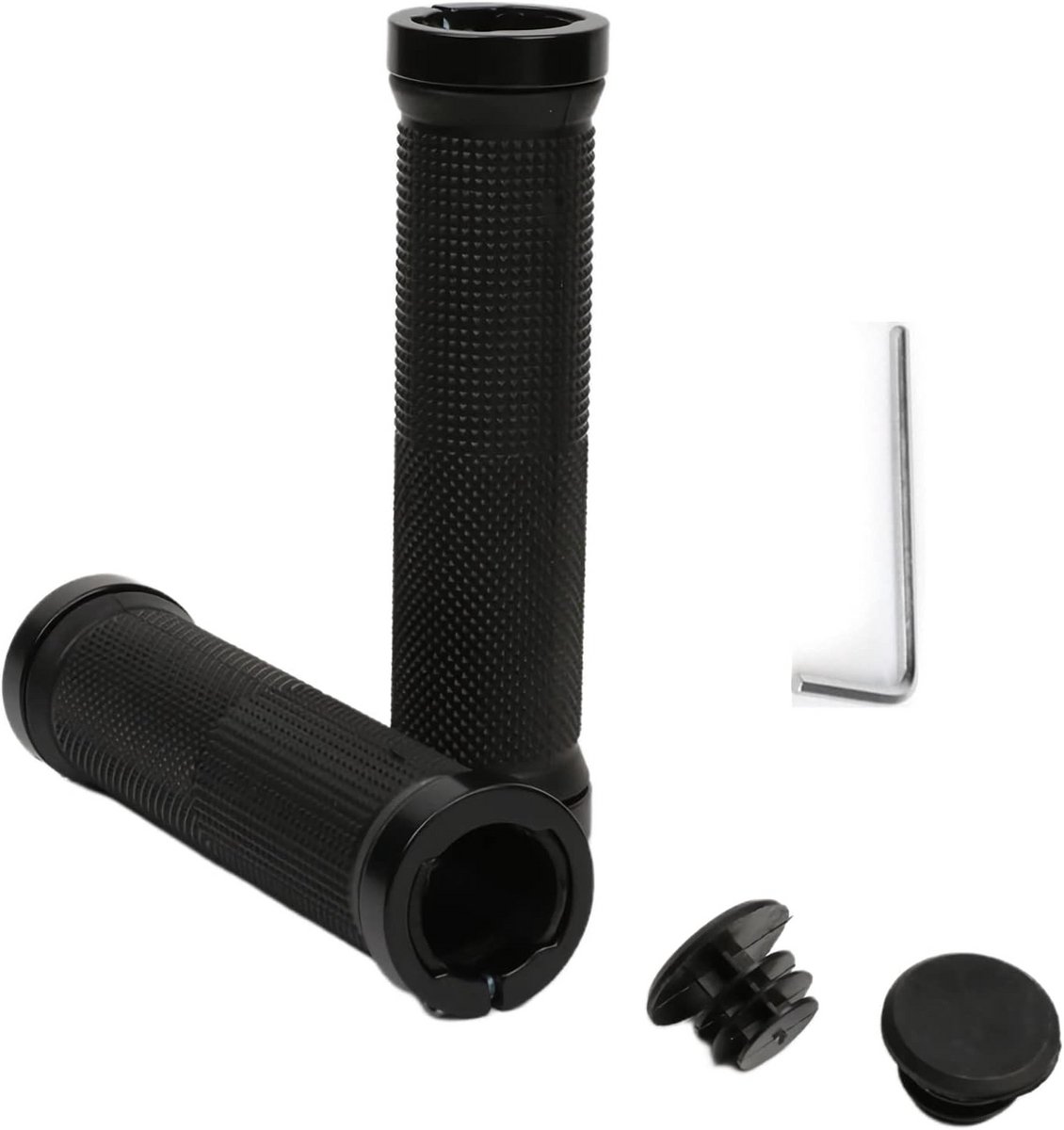 Fiets Handvatten - Stuur Grips - Comfortabel Fietsen - Ergonomisch Antislip - 13cm Lengte - Zwart