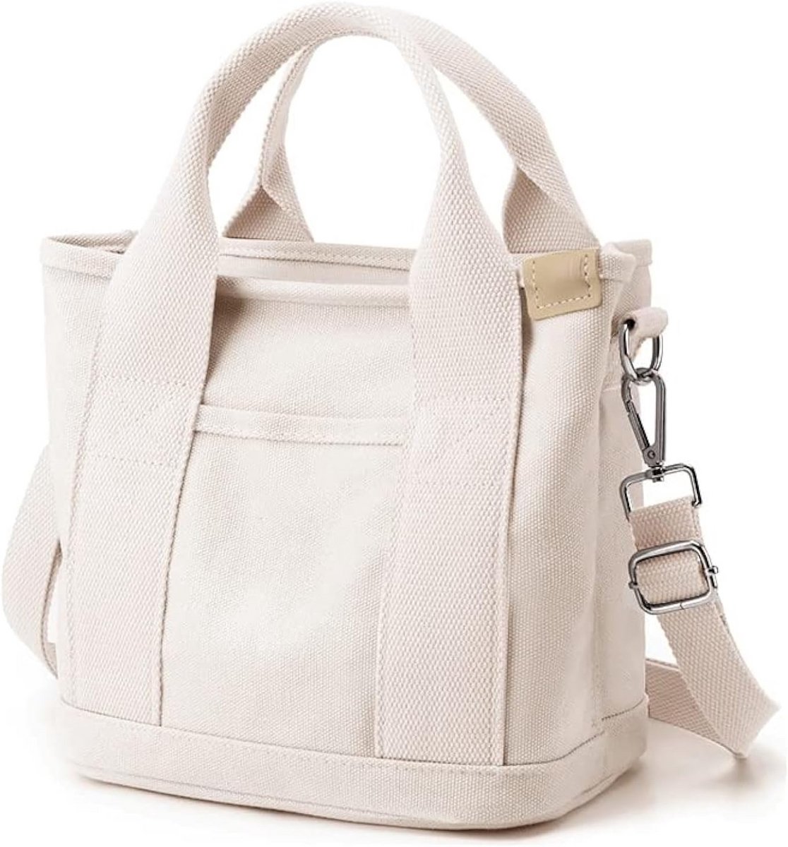 Grote Canvas Tassen Dames Schoudertas Met Rits