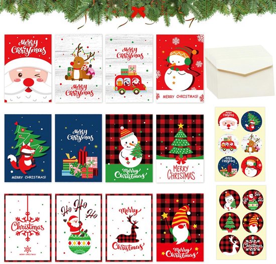 Papierdrachen Briefe an den Weihnachtsmann - Christkind - Kerstpost voor kinderen - met enveloppen - Wenskaart om in te vullen & te versturen - beige