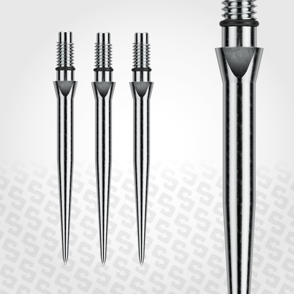 Winmau Switch Point Smooth Silver 40 mm