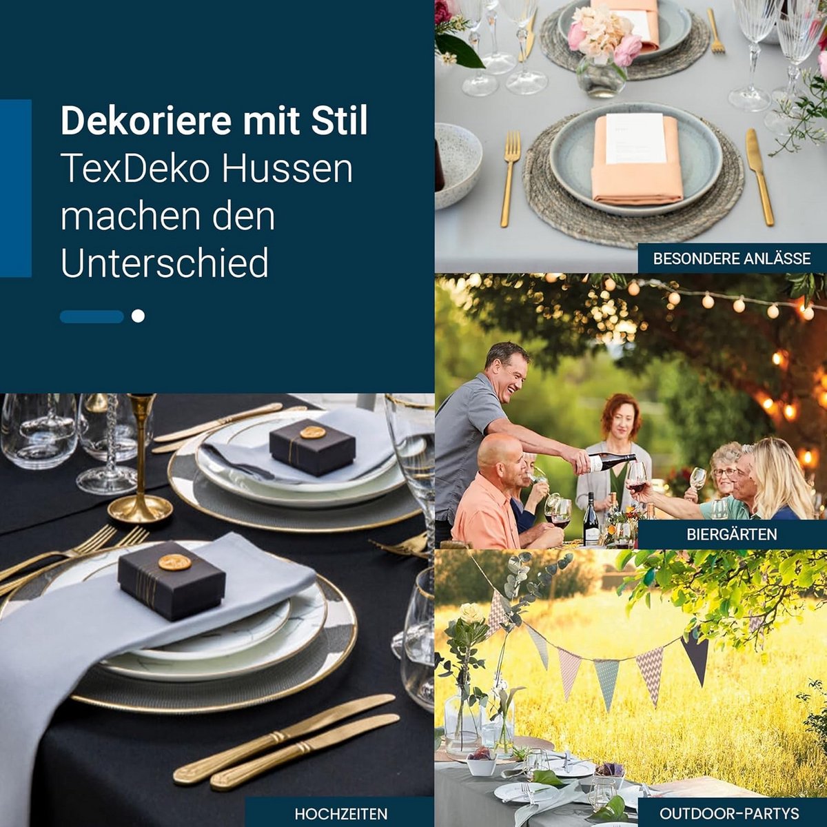 Tafelkleed voor Biergarnituur 250 x 100 cm Zwart Polyester