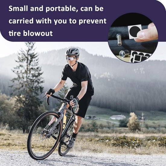 Reparatieset voor fiets - 42 stuks zelfklevende patches voor noodreparaties — afbeelding 4