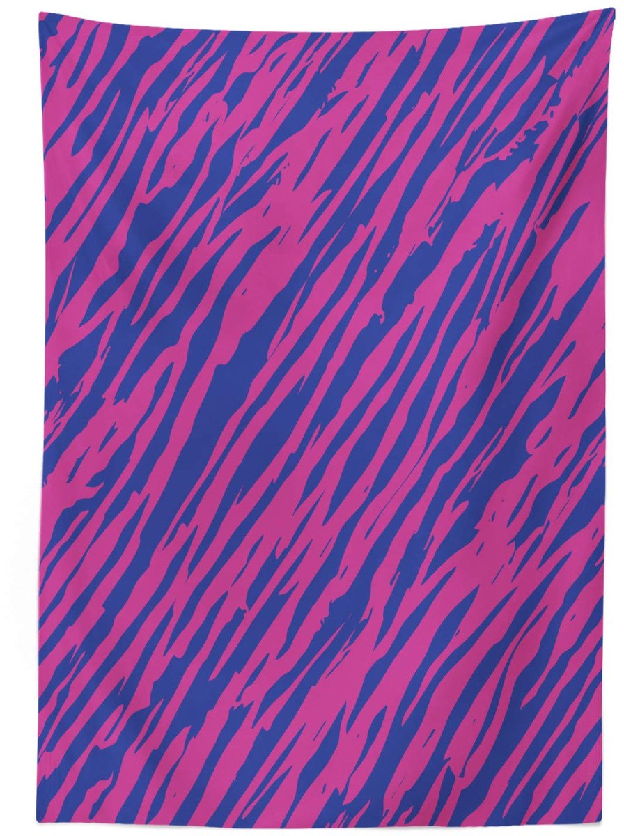 ABAKUHAUS Tafelkleed 140x170 cm – satijn, binnen/buiten, kobaltblauw