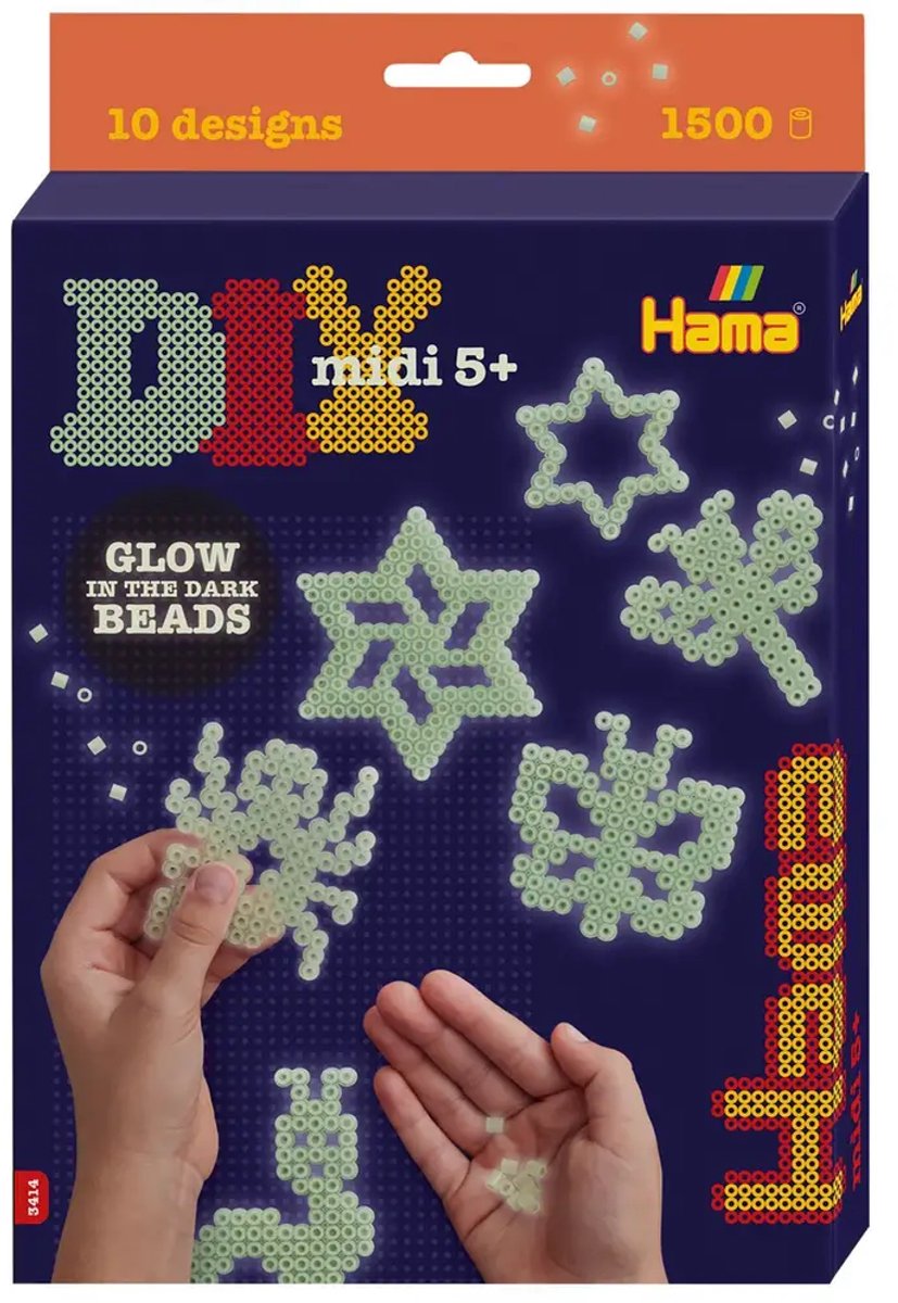 Hama Strijkkralenset Gloeit in het donker — afbeelding 3