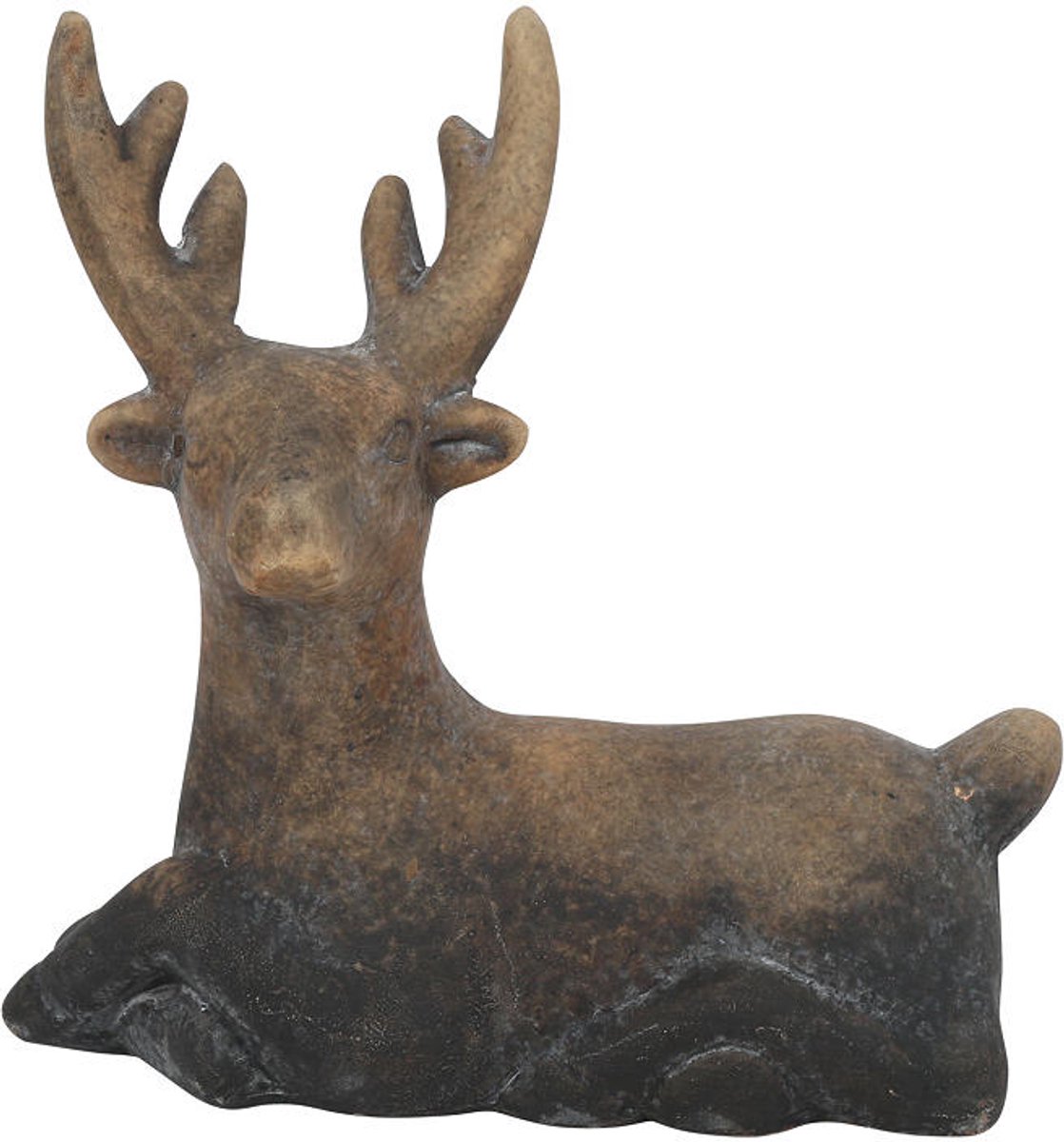 Countryfield Hert liggend Reuben S grijs 16x7x15cm.