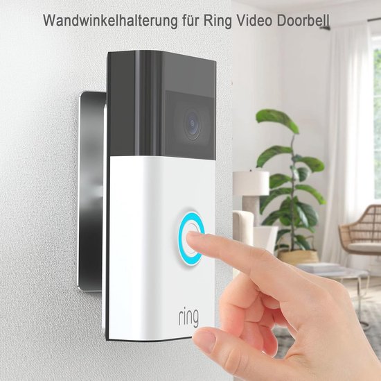 Verstelbare Hoekhouder voor Video Deurbellen - 35° tot 55° Horizontaal, Stevige Aluminium Wandplaat van Merkloos — afbeelding 4