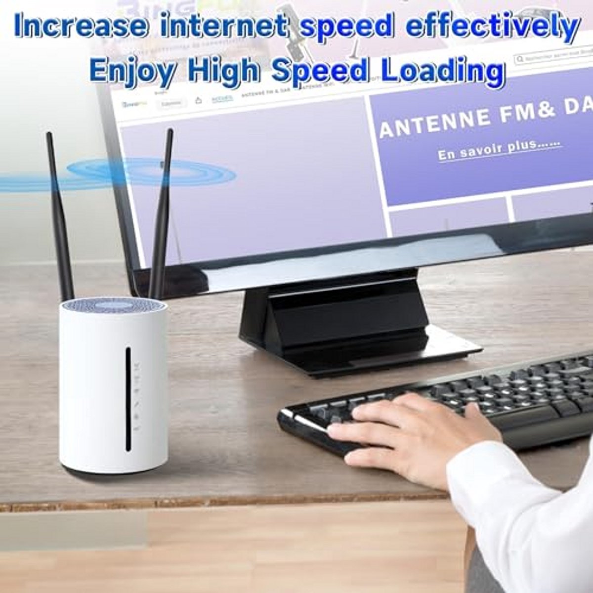 Dual Band WiFi Antenne 6dBi voor Beveiligingscamera's en Voertuigen