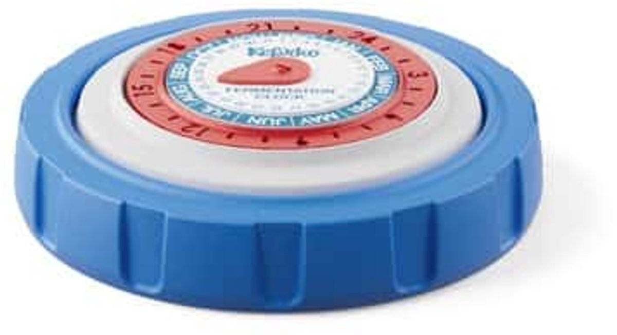 Kefirko deksel voor bewaarpot blauw